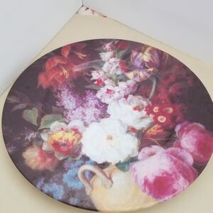 Godinger Floral Decorative Plate - Multicolor Limoges